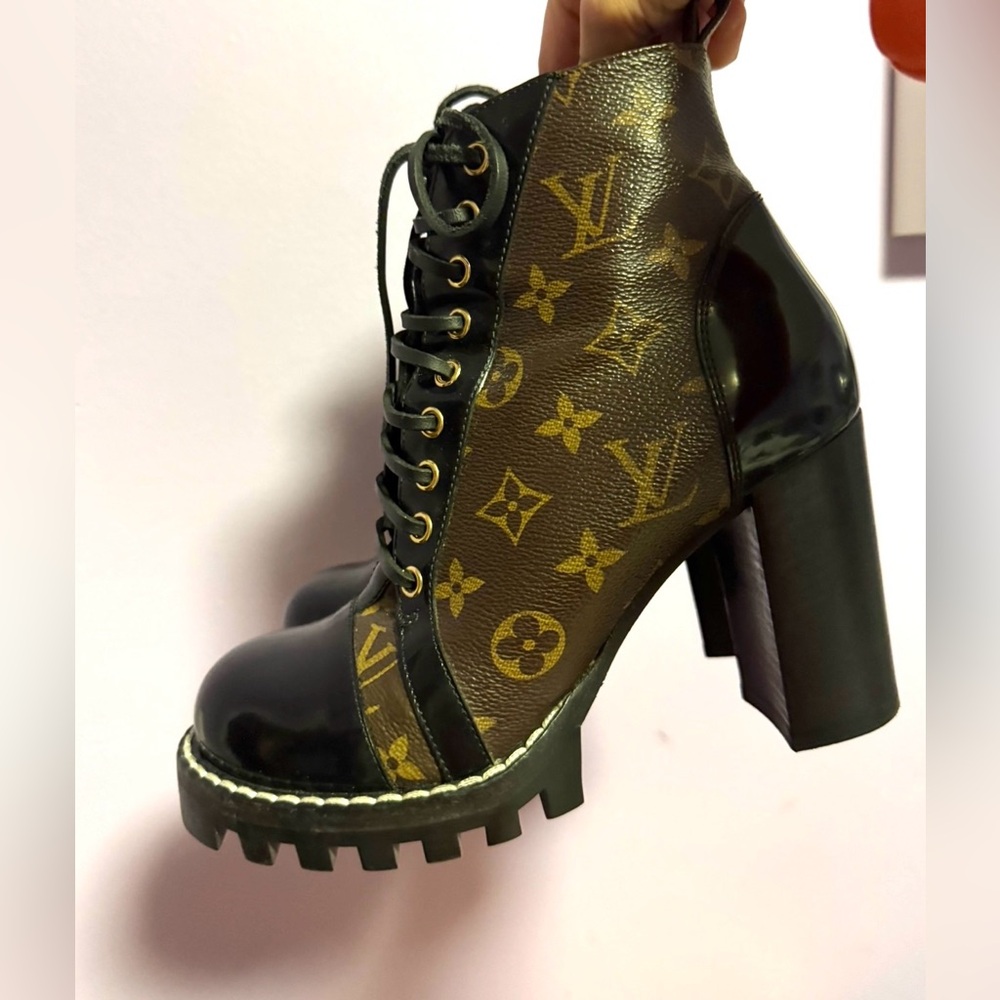 Louis Vuitton Star Trail Brown Ankle Boots lace up - Picture 5 of 15